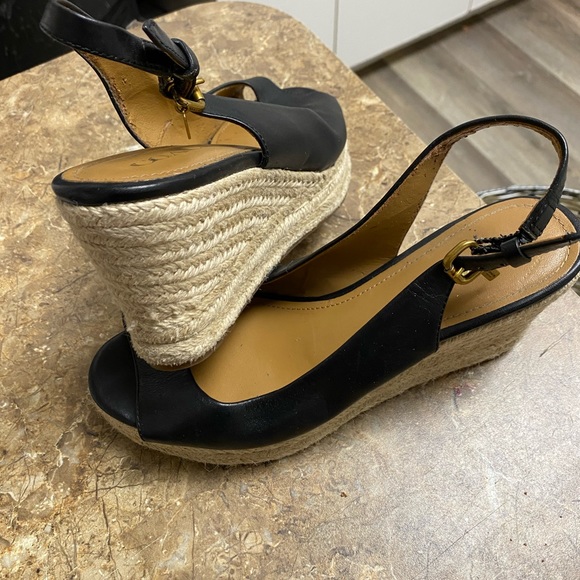 Coach black & White platform shoes. Mint condition . Tagged with coach - Picture 2 of 2